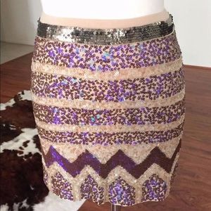 Chan Luu Sequin Skirt XS